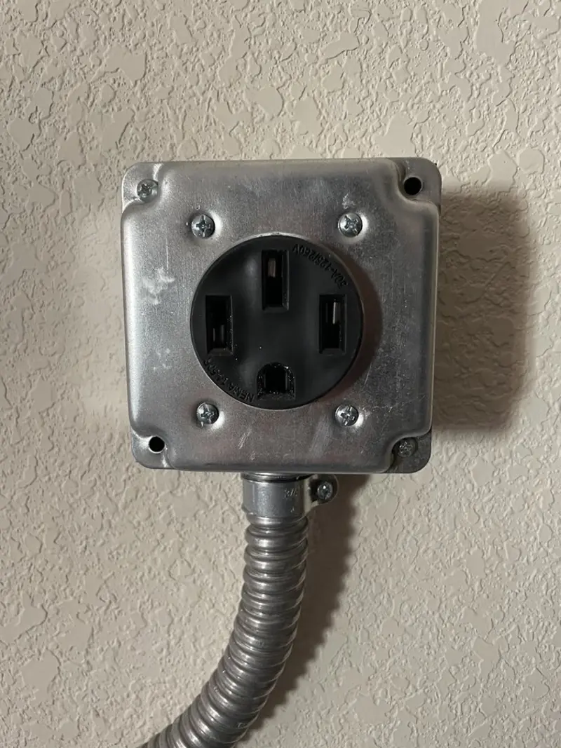 NEMA 14-50 outlet installed for Smart Home Electrical in Honea Path